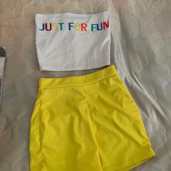 ROMWE Other - just for fun 2 piece tub top set